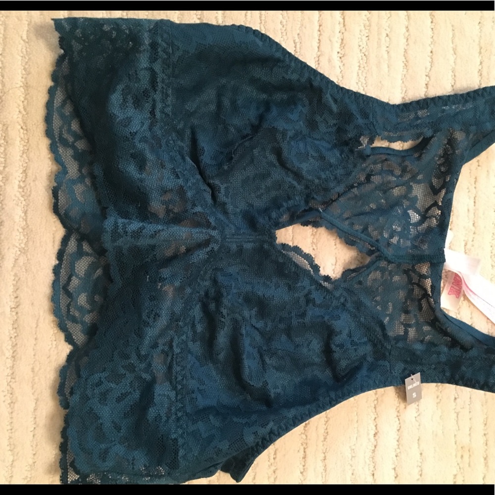 Dark Green Blue Bralette